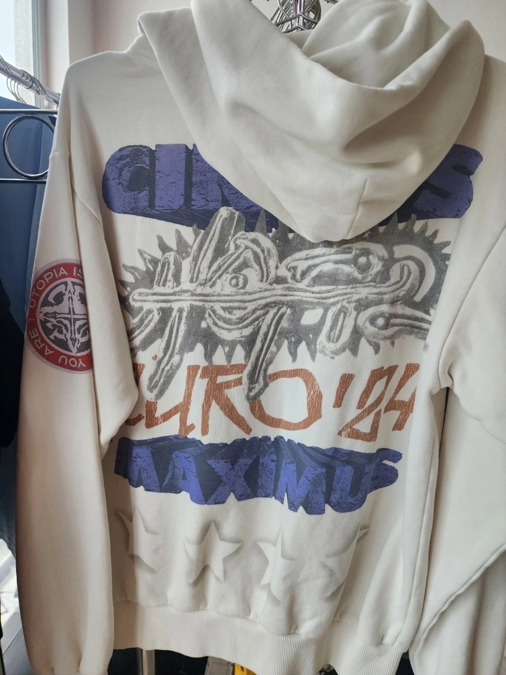 Travis Scott Cream Euro Tour 2024 Hooded Swearshirt - Rare Euro Exclusive